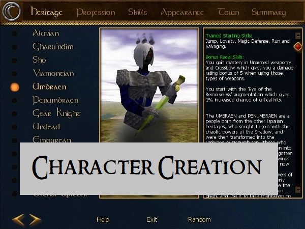 Character Creation